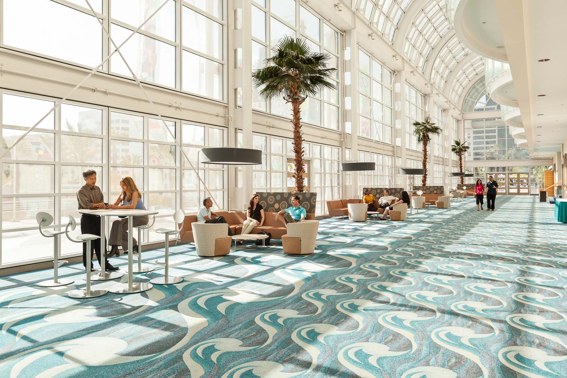 Atrium lobby of Long Beach Convention Center, Long Beach, California by David Zaitz