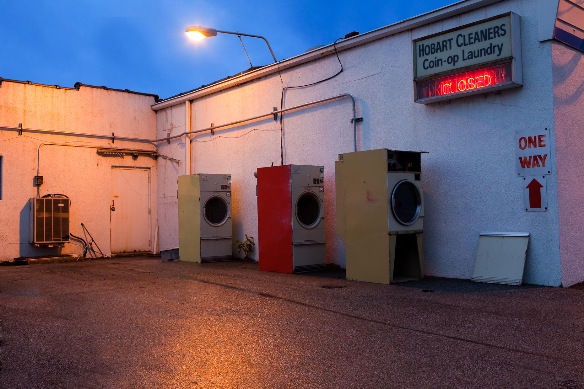 Washing machines dryers behind cleaners coin operated laundry by David Zaitz